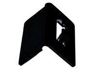 Pevný černý ochranný roh 130 x 100 mm